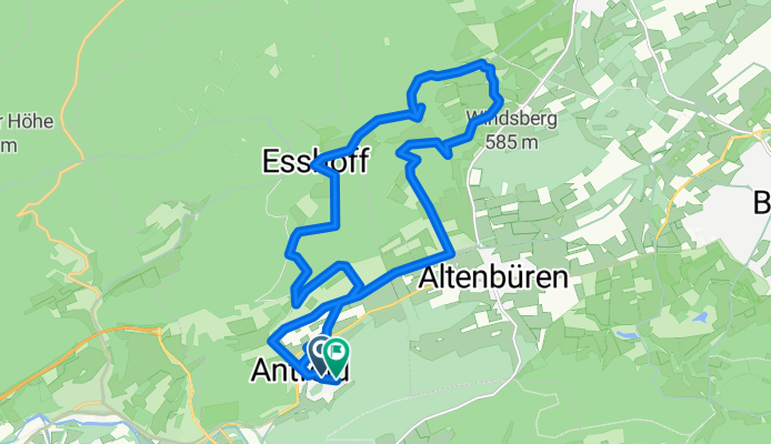 Antfeld - AltenbürenerMühle - Rixen