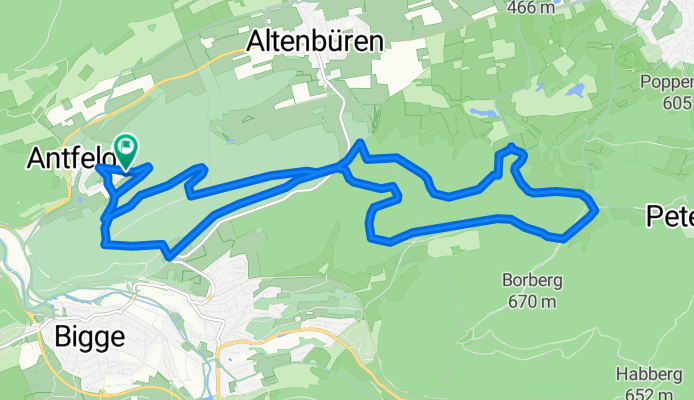 Antfeld - Zwöllberg - Eisenberg - Forstenberg