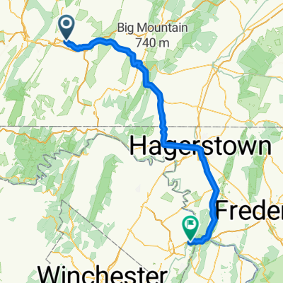 Everett to Harper's Ferry, West Virginia