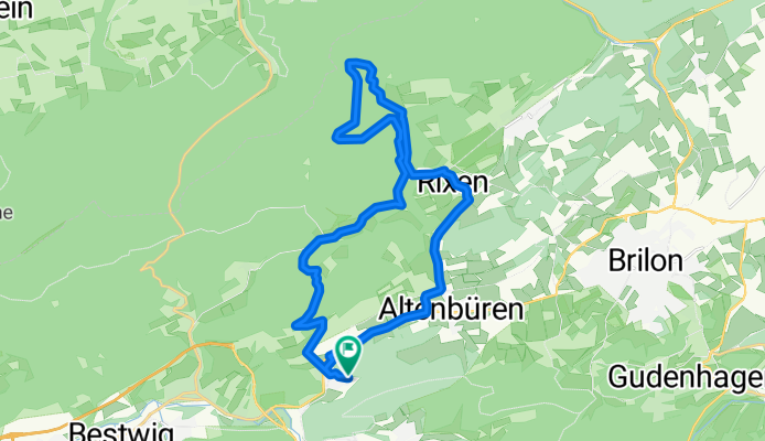 Altenbürener Mühle entlang der Glenne