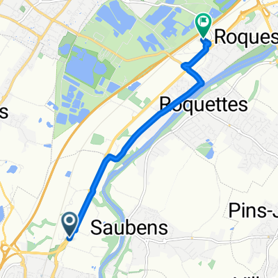 De D817, Muret à 2–8 Allée de Fraixinet, Roques