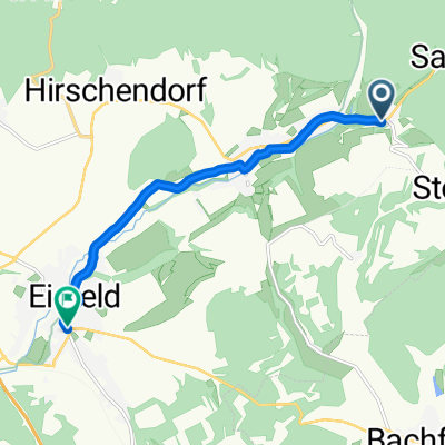 Hauptstraße 34, Eisfeld nach Georgstraße 25A, Eisfeld