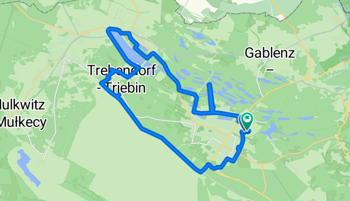 Straße der Einheit 7, Weißwasser/Oberlausitz nach Gartenstraße 30, Weißwasser/Oberlausitz