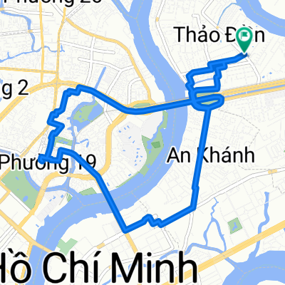 Route from Đường Thảo Điền 43