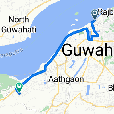 Hem Chandra Road 65, Guwahati to Padma Nath Gohain Baruah Road, Guwahati
