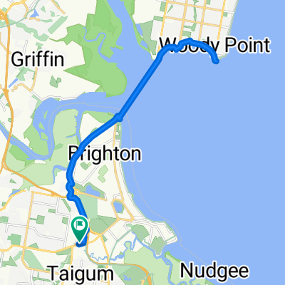 Deagon to Woody Point via Ted Smout Bridge