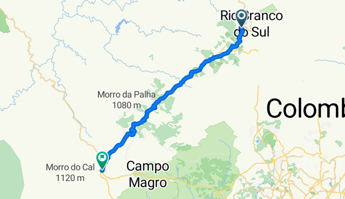 De Rua Firmino de Morães 682 a Trevo Campo Magro