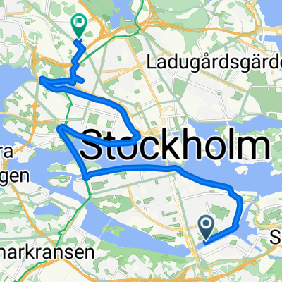 Söder till KS via kajer, Västerbron