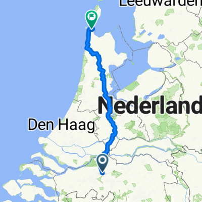 Even langs het strand fietsen