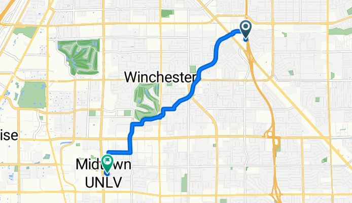Route from US-93 S, Las Vegas