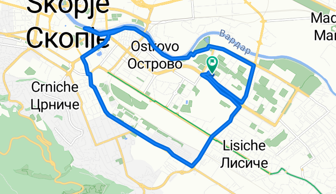 Булевар Јане Сандански 19, Скопје to Булевар Јане Сандански 19, Скопје