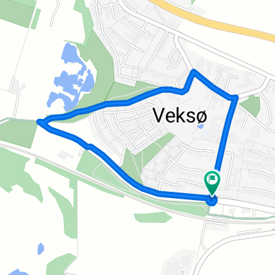 Kort Vexø-rute