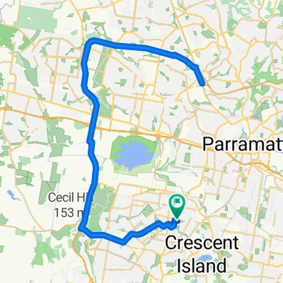 80km via bonnyrigg Elizabeth