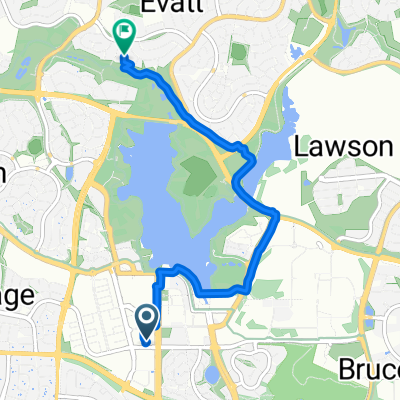 Belconnen to Evatt via Aikman Drive