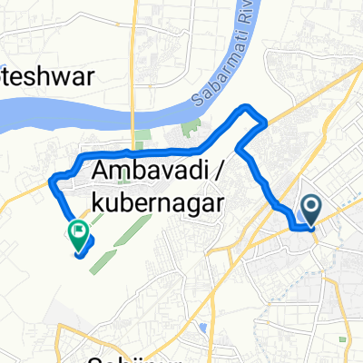 Kathwada Turning, Ahmedabad to Ahmedabad Domestic Airport