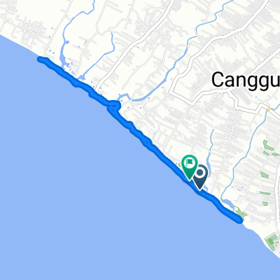Route to Jalan Pantai Batu Bolong 117x, Kecamatan Kuta Utara