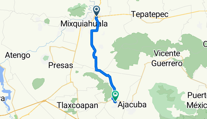 De Mariano Matamoros 43, Mixquiahuala de Juárez a Brasil 9, Tetepango