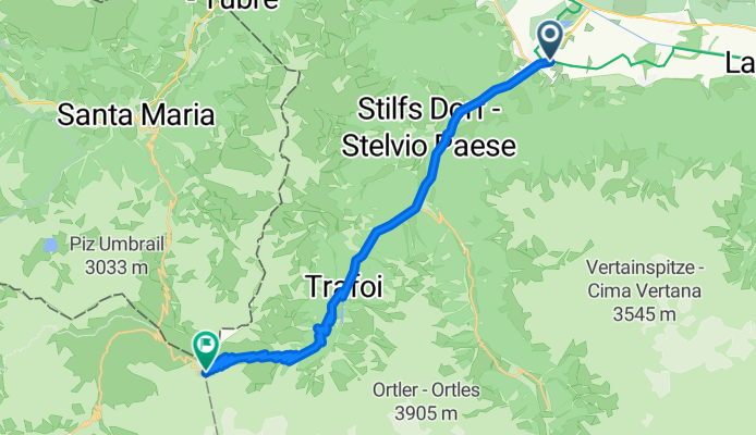 Prad naar top Stelvio