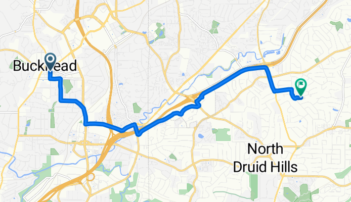 3051–3099 N Fulton Dr, Atlanta to 2116 Kodiak Dr NE, Atlanta