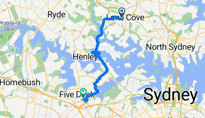 64 Burns Bay Road, Lane Cove to 11 Connecticut Avenue, Five Dock
