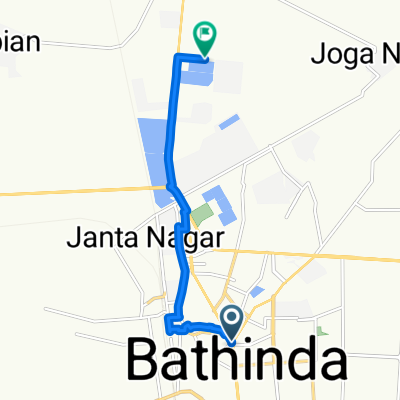 Fauji Chowk, Bathinda to NFL Mander, Bathinda