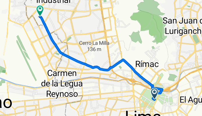 De Jirón Ucayali 404, Cercado de Lima a Avenida los Dominicos 2801, San Martín de Porres