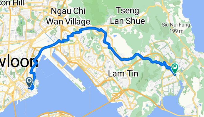 Kowloon to Tseung Kwan O Sports Centre