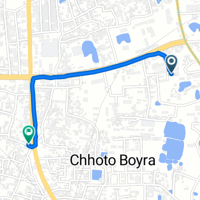 Soto Boyra Masjid Bari Road 1, Khulna to ফারুকিয়া মসজিদ ক্রস রোড, Khulna