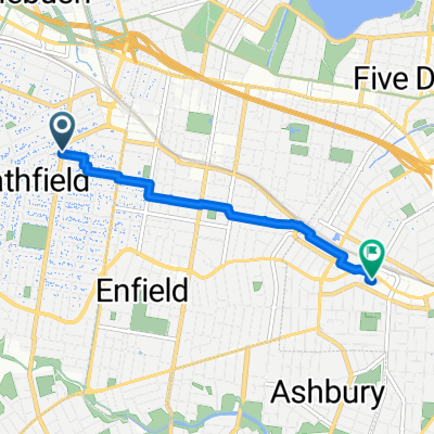 69 Homebush Road, Strathfield to 2 Knox Street, Ashfield