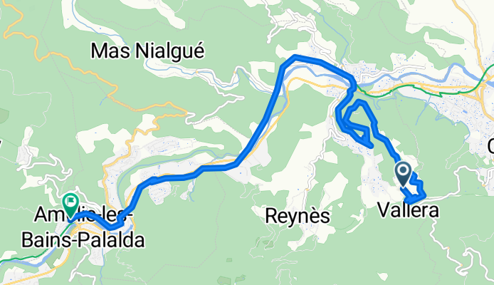 De Coll de Bousseils 84-396, Reynes à Rue de la Riviera 40, Amélie-les-Bains-Palalda