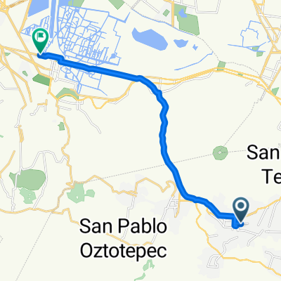 De Tabasco Poniente 54, Villa Milpa Alta a Avenida Guadalupe I. Ramírez 65, Ciudad de México