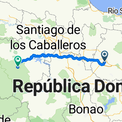De Calle Ovidio Fontana, San Francisco de Macorís a Carretera Las Placetas