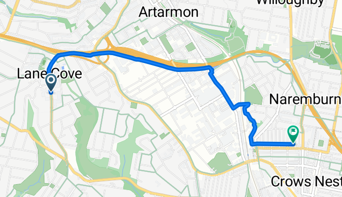 Longueville Road 186, Lane Cove to Henry Lane 88, Naremburn