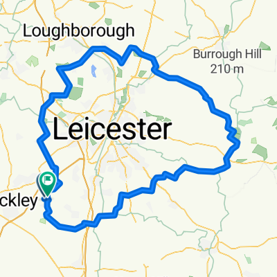 Round Leicester clockwise. Ventoux after 44 miles.🚴‍♂️👌😎