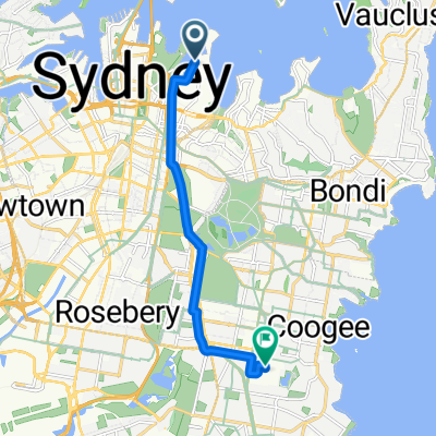 Cowper Wharf Roadway, Potts Point to Support Road, Randwick