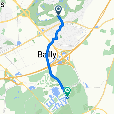 De Avenue des Golfs, Bailly-Romainvilliers à Liaison Douce, Villeneuve-le-Comte