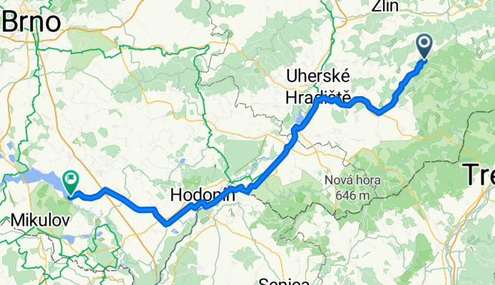 Luhačovice - Nové Mlýny