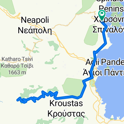 Katharo climb start from Elounda