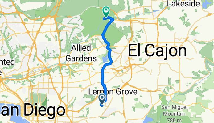 6954 Daventry St, Lemon Grove to 9980–10088 Father Junipero Serra Trail, San Diego