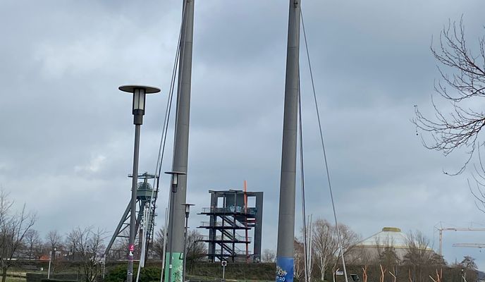 Photo 1 of the Bikemap route "Olga - Kanal - Berne Park - Alte Emscher - Mottbruchhalde - Wasserschloss Wittringen - Uferweg Kirchschemmbach - Stadtgarten - Golfplatz 20210122"