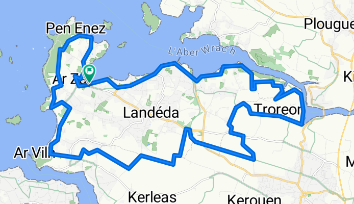De Poull Kansot 100, Landéda à Poull Kansot 90, Landéda