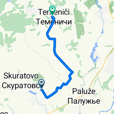 От Цветочная улица, 22, Кокинское до 15К-210, Добрунское