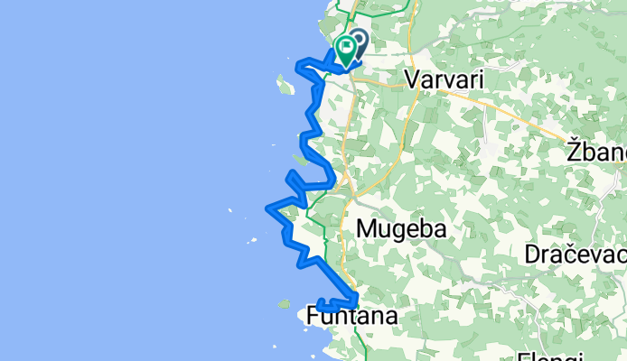 Run: Porec-Funtana-Porec bike path