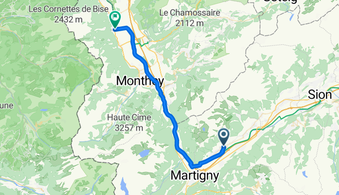 De Rue Saint-Gothard 6, Fully à Rue Arthur Parchet 2, Vouvry