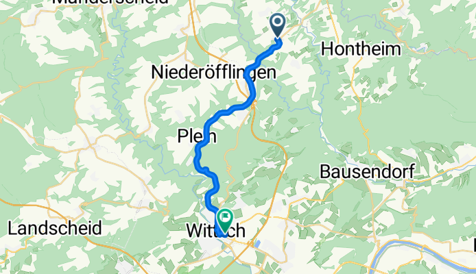 Auf dem Büschel, Oberscheidweiler nach Kurfürstenstraße 12, Wittlich
