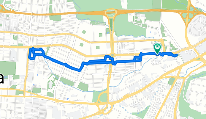 De Calle El Pedregal 13, Santa Tecla a Calle El Pedregal 13, Santa Tecla