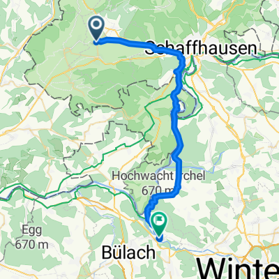 Dorfstrasse 9, Gächlingen nach Allmendstrasse 3, Rorbas