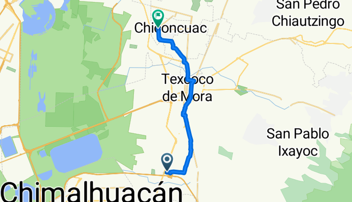 De Estado de México a Francisco Villa 1, Chiconcuac