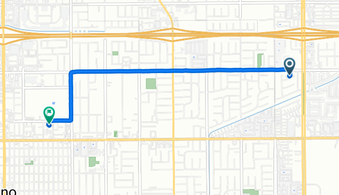 2614 S Laurel Ave, Ontario to 12807 12th St, Chino