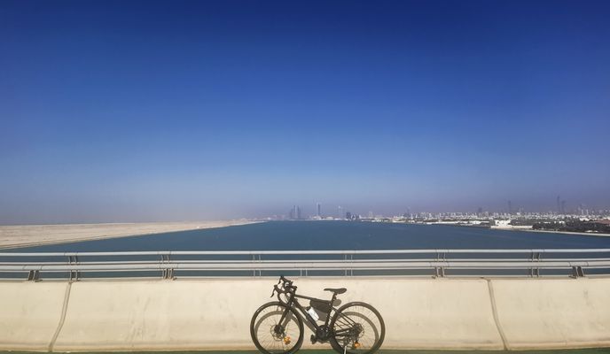Photo 1 of the Bikemap route "Ghuwayfah Street 19, Abu Dhabi to أبو ظبي"